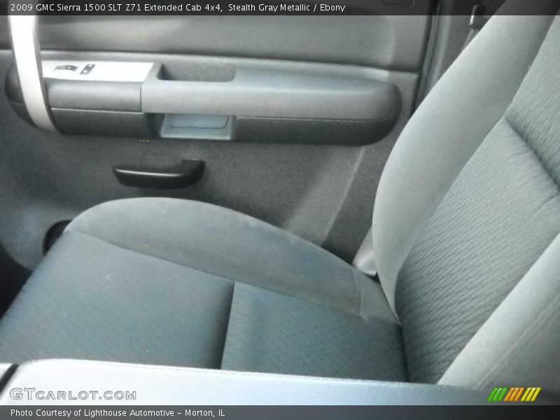 Stealth Gray Metallic / Ebony 2009 GMC Sierra 1500 SLT Z71 Extended Cab 4x4