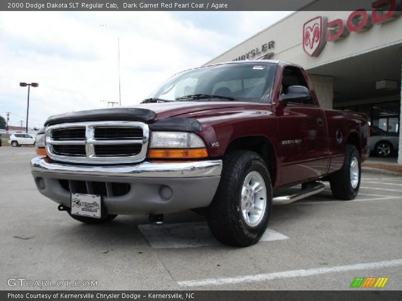 Dark Garnet Red Pearl Coat / Agate 2000 Dodge Dakota SLT Regular Cab