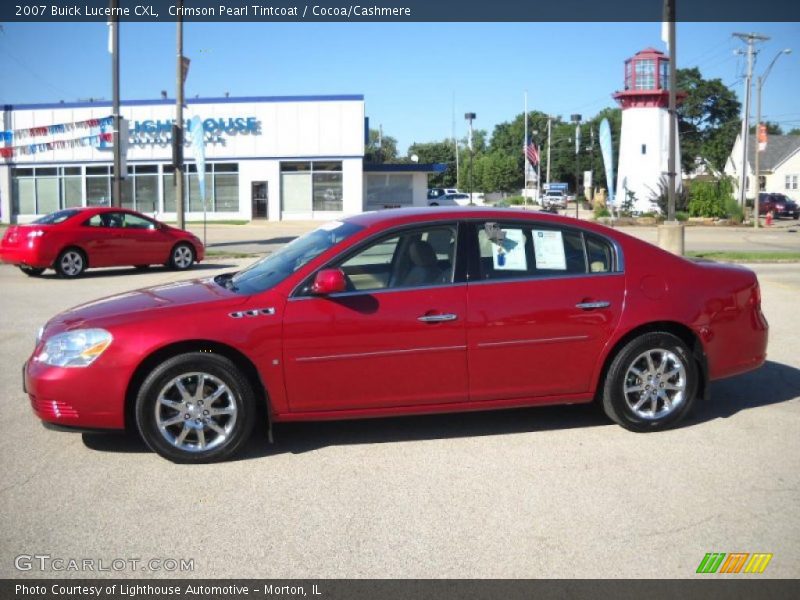 Crimson Pearl Tintcoat / Cocoa/Cashmere 2007 Buick Lucerne CXL