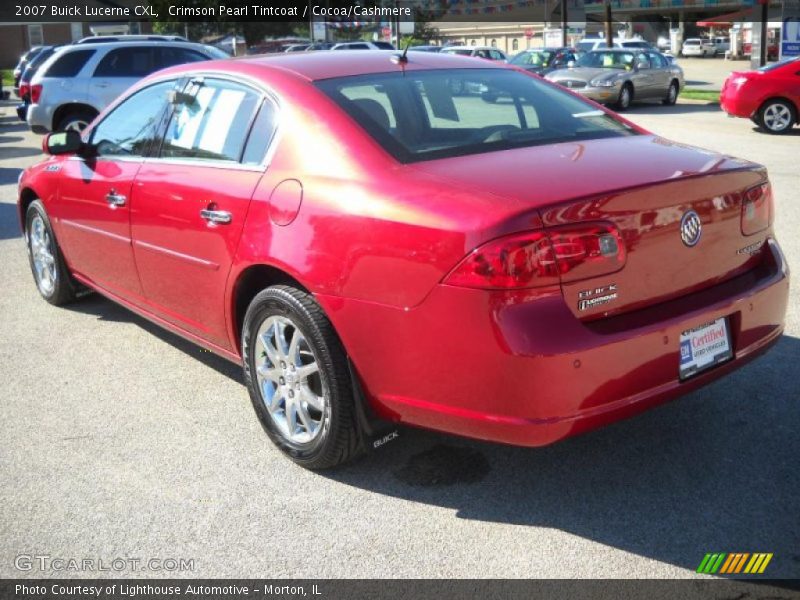 Crimson Pearl Tintcoat / Cocoa/Cashmere 2007 Buick Lucerne CXL