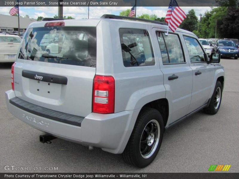 Stone White Clearcoat / Dark Slate Gray 2008 Jeep Patriot Sport