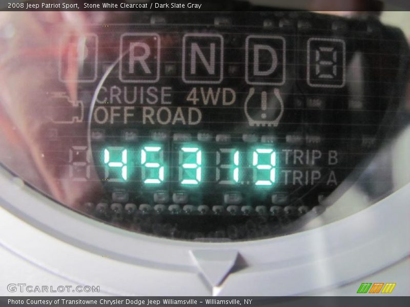 Stone White Clearcoat / Dark Slate Gray 2008 Jeep Patriot Sport