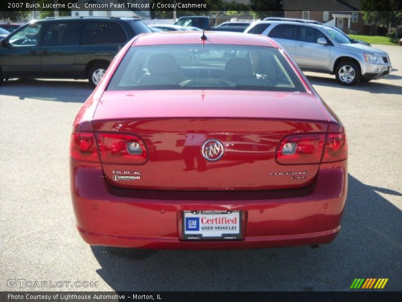 Crimson Pearl Tintcoat / Cocoa/Cashmere 2007 Buick Lucerne CXL