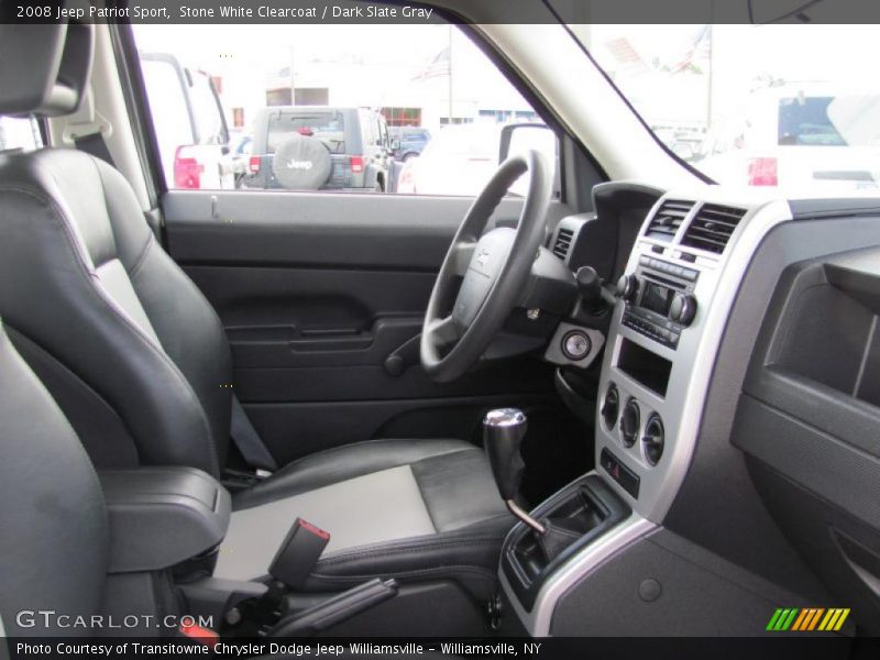 Stone White Clearcoat / Dark Slate Gray 2008 Jeep Patriot Sport