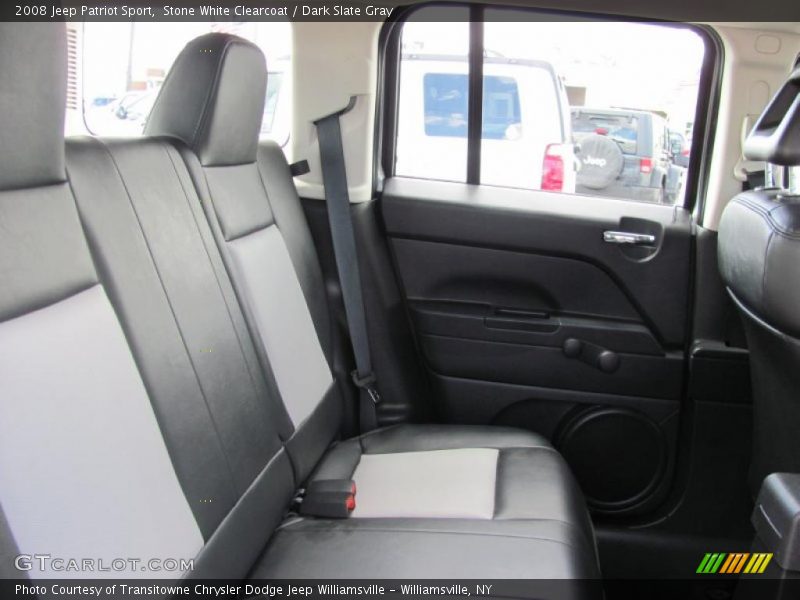 Stone White Clearcoat / Dark Slate Gray 2008 Jeep Patriot Sport