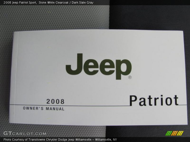 Stone White Clearcoat / Dark Slate Gray 2008 Jeep Patriot Sport