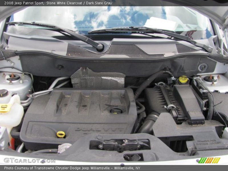 Stone White Clearcoat / Dark Slate Gray 2008 Jeep Patriot Sport