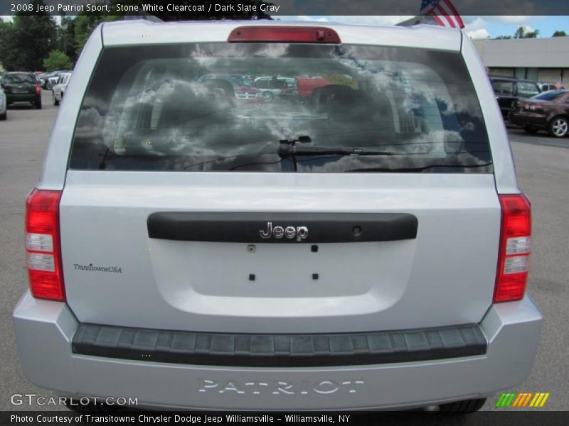 Stone White Clearcoat / Dark Slate Gray 2008 Jeep Patriot Sport