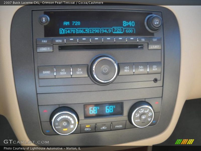Crimson Pearl Tintcoat / Cocoa/Cashmere 2007 Buick Lucerne CXL
