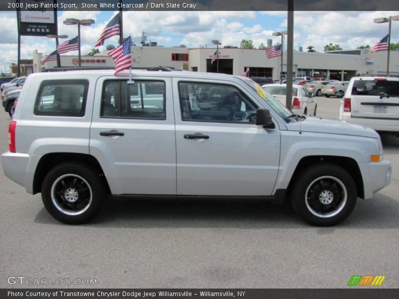 Stone White Clearcoat / Dark Slate Gray 2008 Jeep Patriot Sport