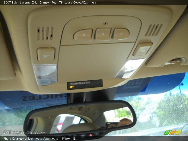 Crimson Pearl Tintcoat / Cocoa/Cashmere 2007 Buick Lucerne CXL