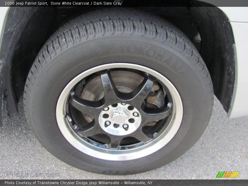 Stone White Clearcoat / Dark Slate Gray 2008 Jeep Patriot Sport
