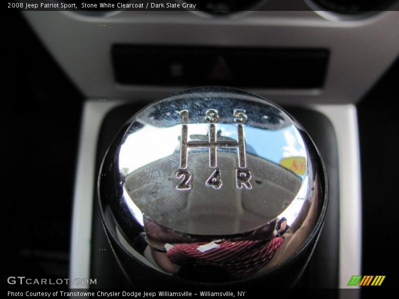 Stone White Clearcoat / Dark Slate Gray 2008 Jeep Patriot Sport