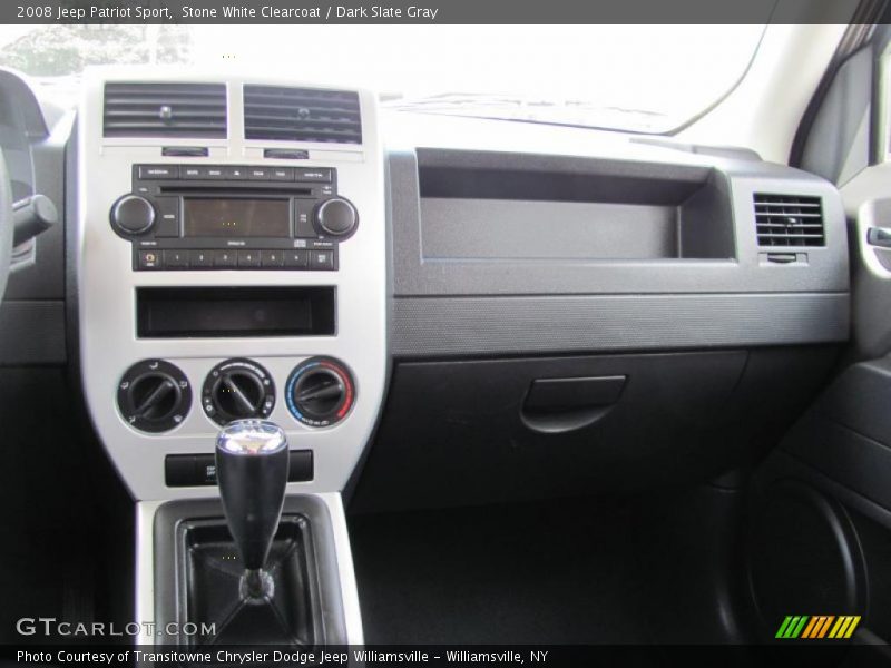 Stone White Clearcoat / Dark Slate Gray 2008 Jeep Patriot Sport