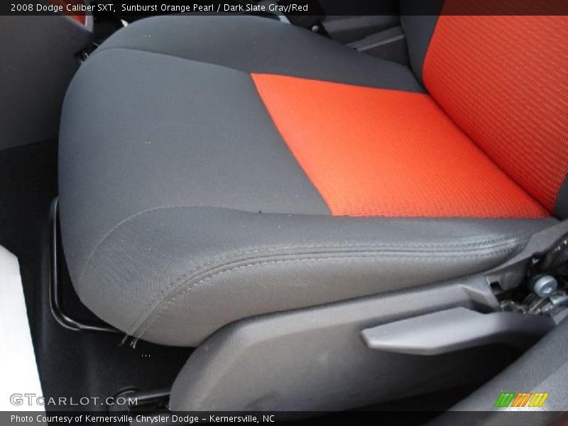 Sunburst Orange Pearl / Dark Slate Gray/Red 2008 Dodge Caliber SXT