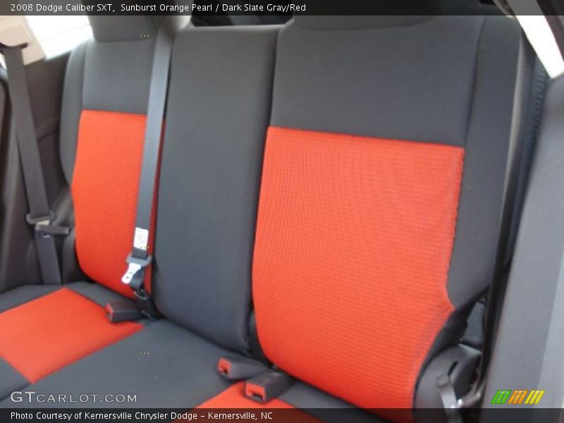 Sunburst Orange Pearl / Dark Slate Gray/Red 2008 Dodge Caliber SXT