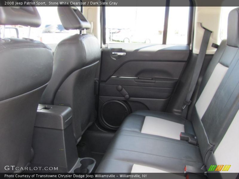 Stone White Clearcoat / Dark Slate Gray 2008 Jeep Patriot Sport
