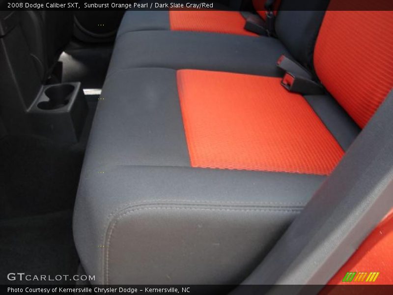 Sunburst Orange Pearl / Dark Slate Gray/Red 2008 Dodge Caliber SXT