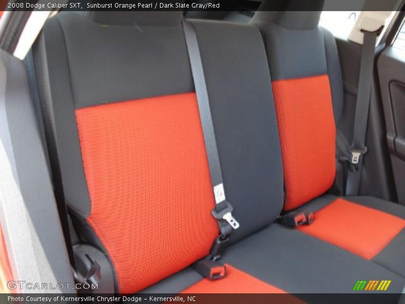 Sunburst Orange Pearl / Dark Slate Gray/Red 2008 Dodge Caliber SXT