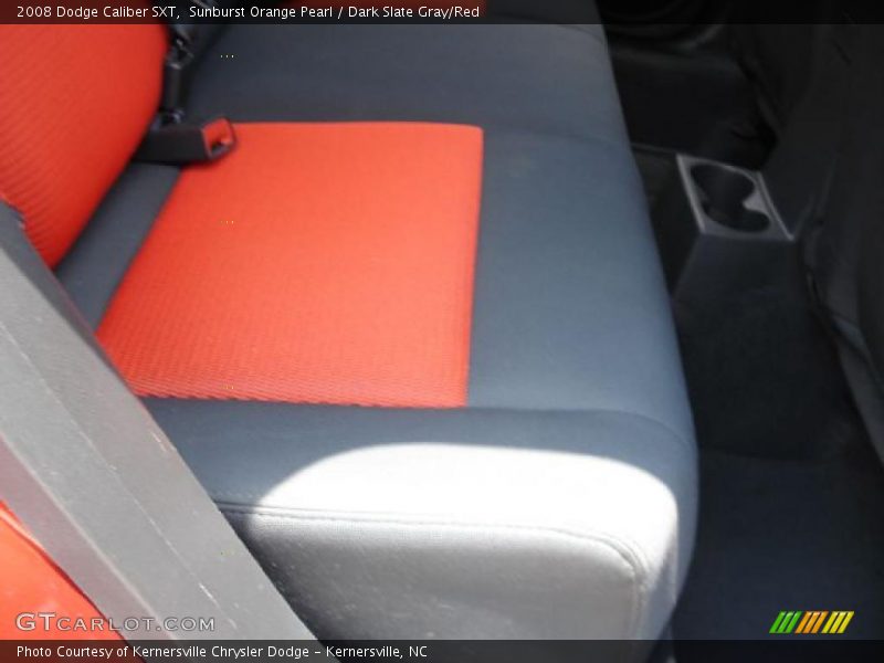 Sunburst Orange Pearl / Dark Slate Gray/Red 2008 Dodge Caliber SXT