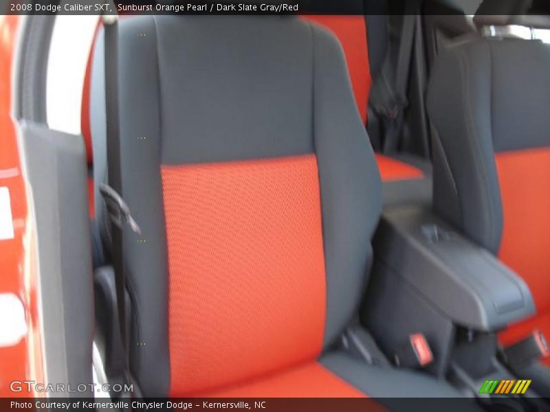 Sunburst Orange Pearl / Dark Slate Gray/Red 2008 Dodge Caliber SXT