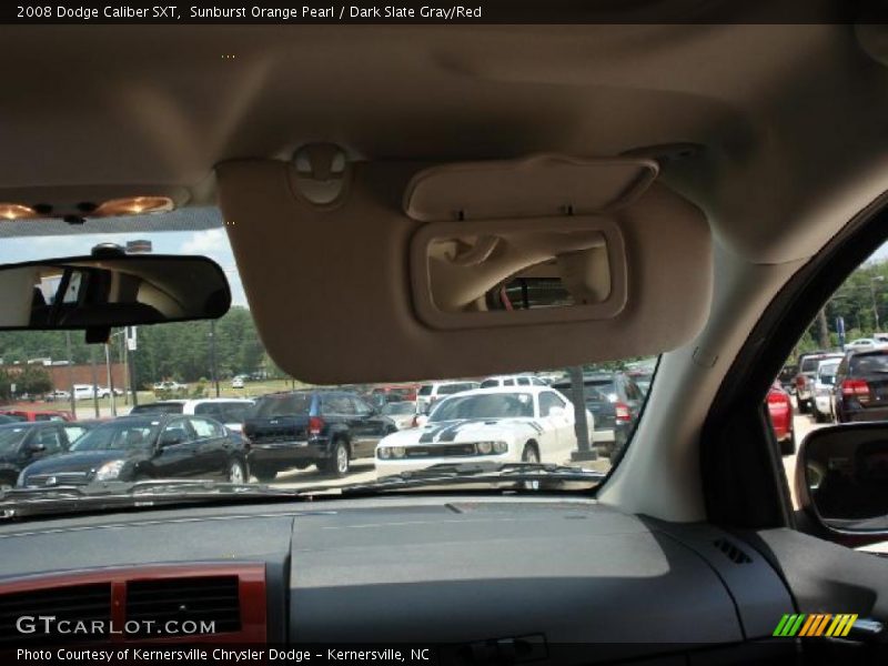 Sunburst Orange Pearl / Dark Slate Gray/Red 2008 Dodge Caliber SXT
