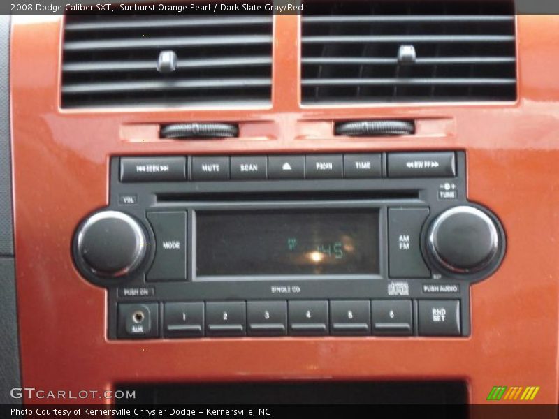 Sunburst Orange Pearl / Dark Slate Gray/Red 2008 Dodge Caliber SXT