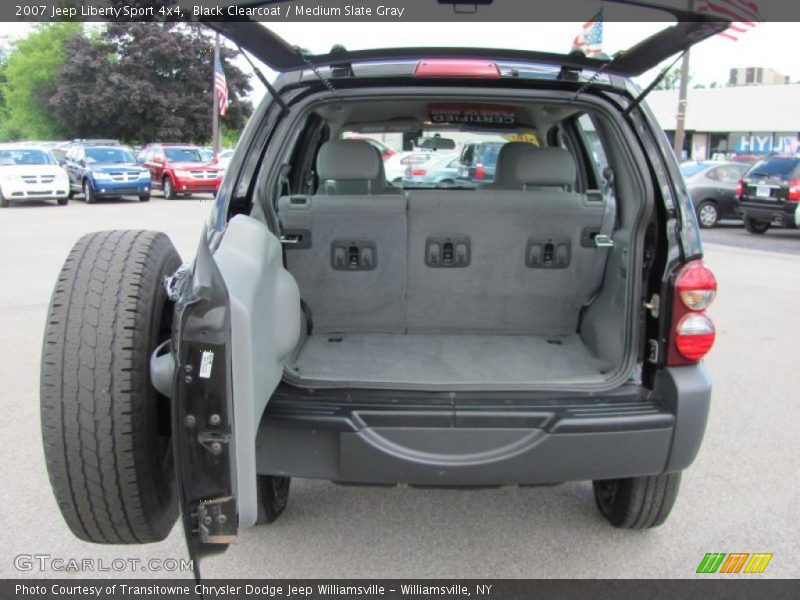 Black Clearcoat / Medium Slate Gray 2007 Jeep Liberty Sport 4x4