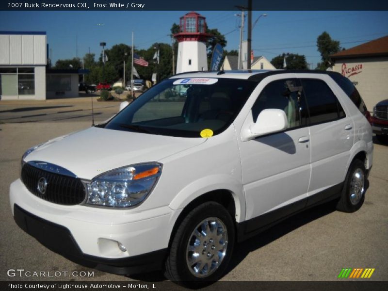 Frost White / Gray 2007 Buick Rendezvous CXL