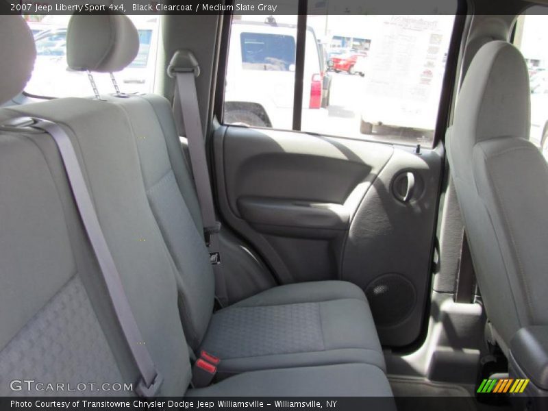 Black Clearcoat / Medium Slate Gray 2007 Jeep Liberty Sport 4x4