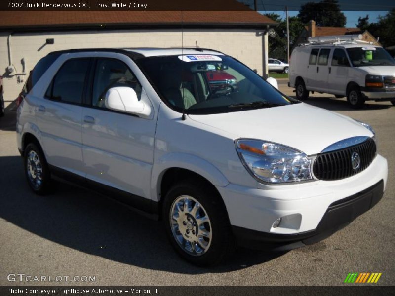 Frost White / Gray 2007 Buick Rendezvous CXL