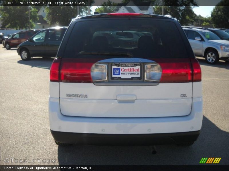 Frost White / Gray 2007 Buick Rendezvous CXL