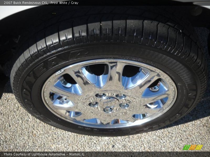 Frost White / Gray 2007 Buick Rendezvous CXL