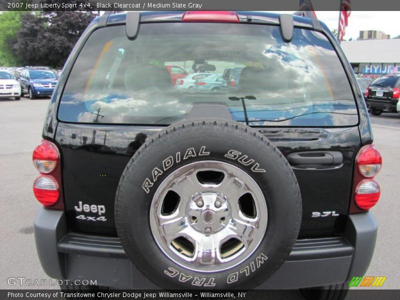 Black Clearcoat / Medium Slate Gray 2007 Jeep Liberty Sport 4x4