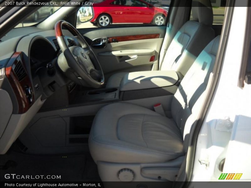 Frost White / Gray 2007 Buick Rendezvous CXL