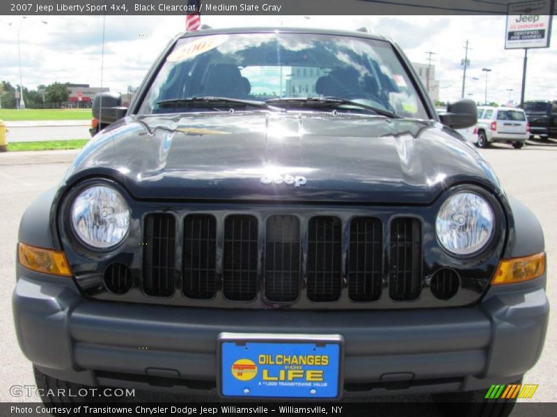 Black Clearcoat / Medium Slate Gray 2007 Jeep Liberty Sport 4x4
