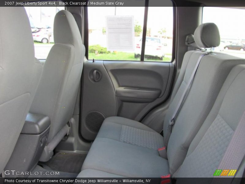 Black Clearcoat / Medium Slate Gray 2007 Jeep Liberty Sport 4x4