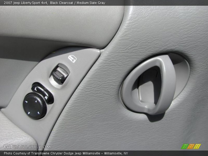 Black Clearcoat / Medium Slate Gray 2007 Jeep Liberty Sport 4x4