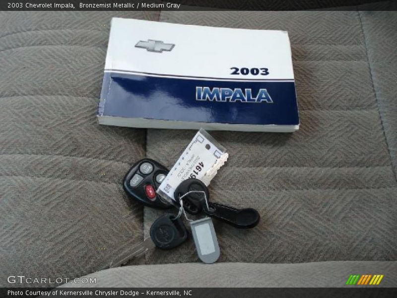 Bronzemist Metallic / Medium Gray 2003 Chevrolet Impala