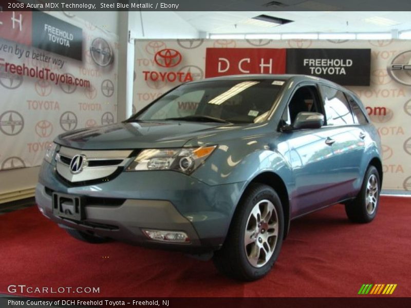Steel Blue Metallic / Ebony 2008 Acura MDX Technology