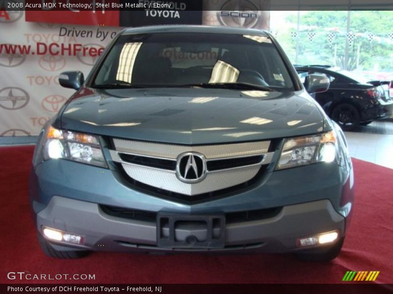 Steel Blue Metallic / Ebony 2008 Acura MDX Technology