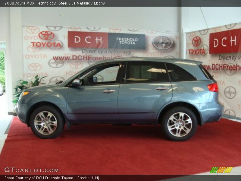 Steel Blue Metallic / Ebony 2008 Acura MDX Technology