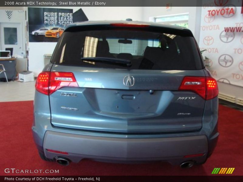 Steel Blue Metallic / Ebony 2008 Acura MDX Technology