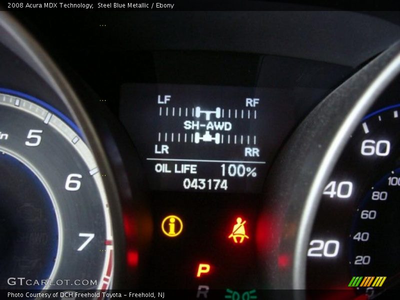 Steel Blue Metallic / Ebony 2008 Acura MDX Technology