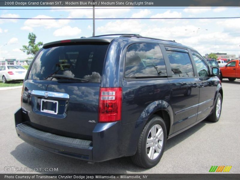 Modern Blue Pearl / Medium Slate Gray/Light Shale 2008 Dodge Grand Caravan SXT