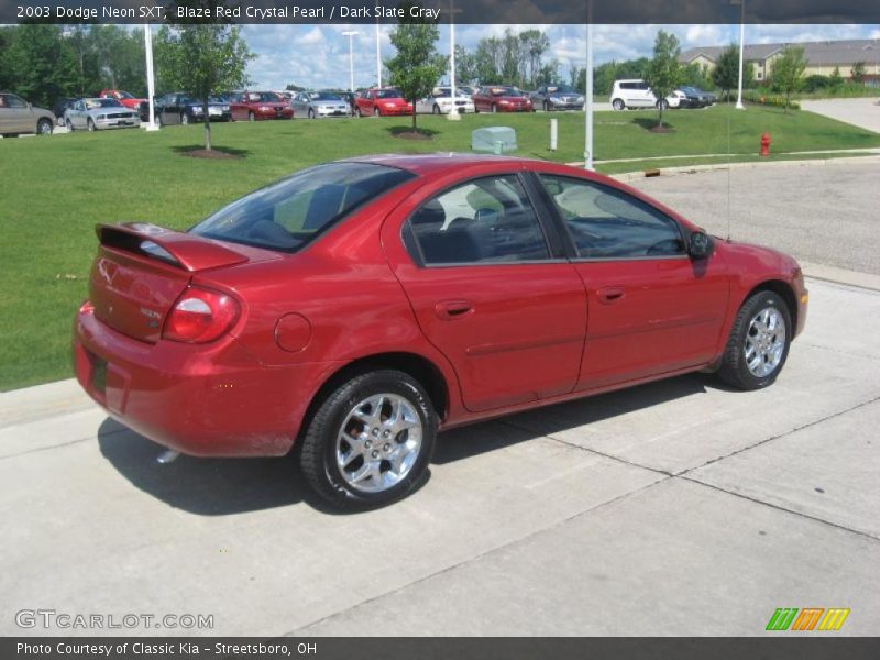 Blaze Red Crystal Pearl / Dark Slate Gray 2003 Dodge Neon SXT