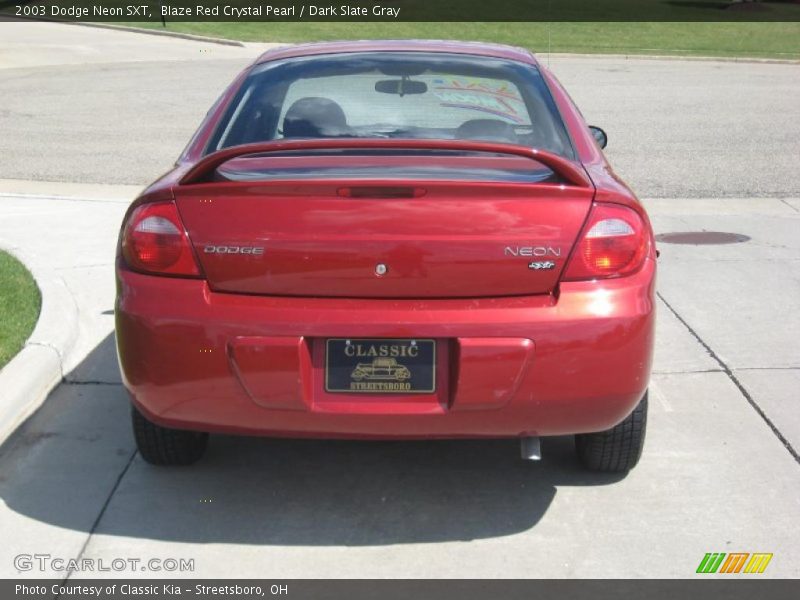 Blaze Red Crystal Pearl / Dark Slate Gray 2003 Dodge Neon SXT