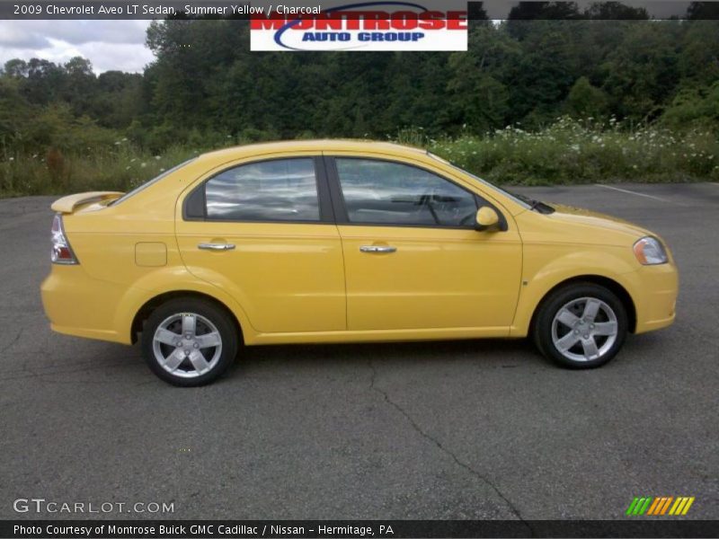 Summer Yellow / Charcoal 2009 Chevrolet Aveo LT Sedan