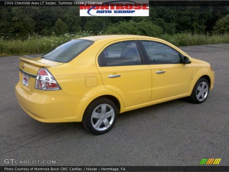 Summer Yellow / Charcoal 2009 Chevrolet Aveo LT Sedan