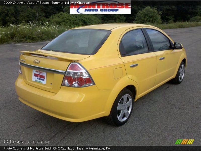 Summer Yellow / Charcoal 2009 Chevrolet Aveo LT Sedan